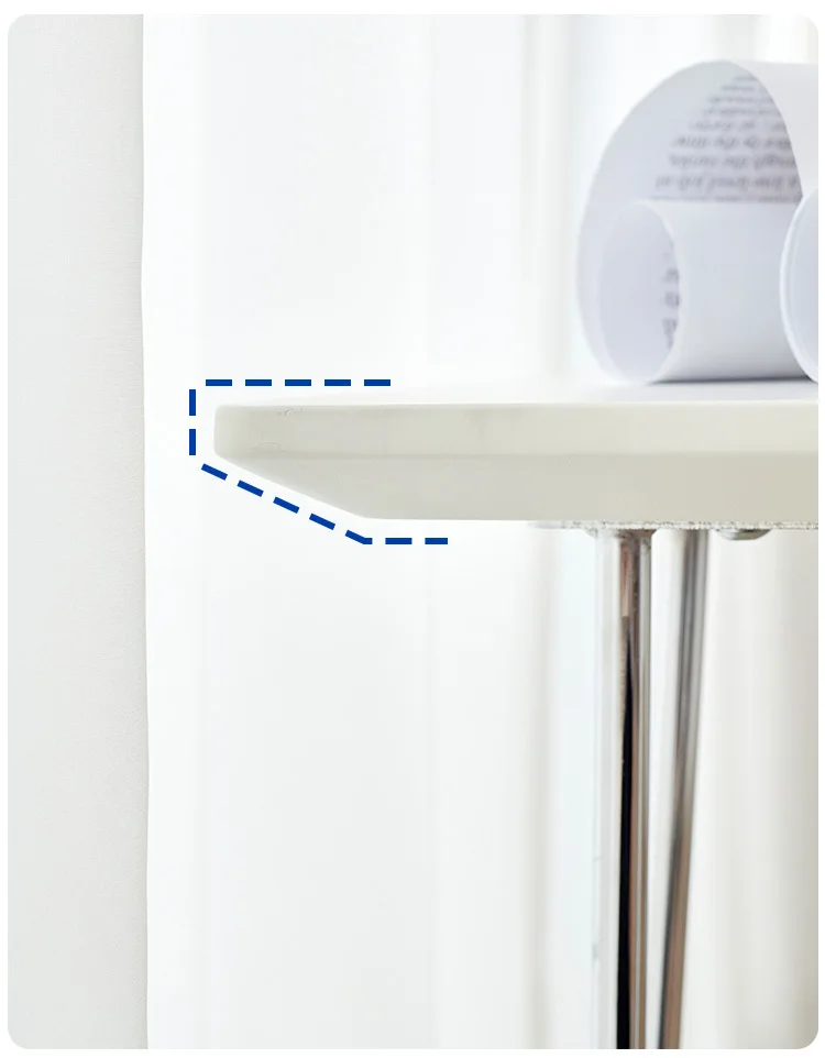 Nordic modern minimalism MDF rectangle chrome gold metal legs coffee study dining table for dining room study room