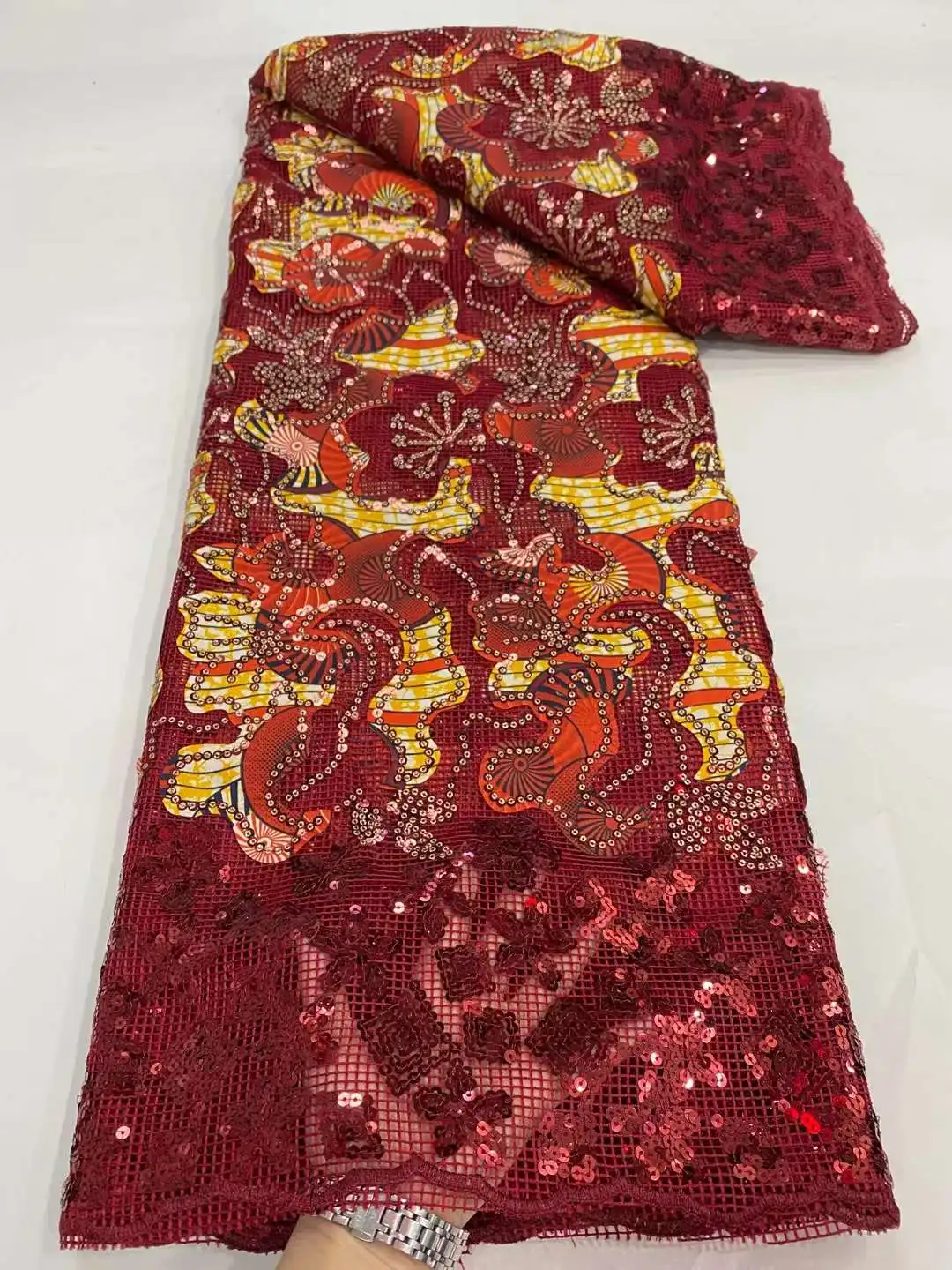 VDP0207-16 net lace embroidery luxury lace fabric