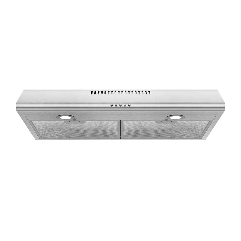 Touch Controls Ducted Wall Mounted Built in Vent Hood Kitchen Exhaust Car Range Hood