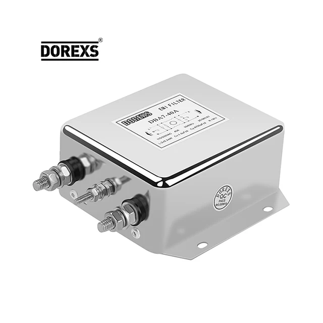 DOREXS 220VADC 40A High Performance Multistage Single Phase EMI Power Line Filter