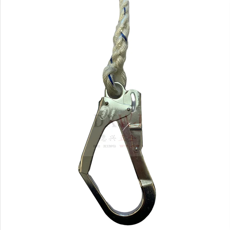 Adjustable Mountain Climbing Full Body Harness Tactical Belt Climbing Harness with Lanyards and Big Hooks Safety Belt