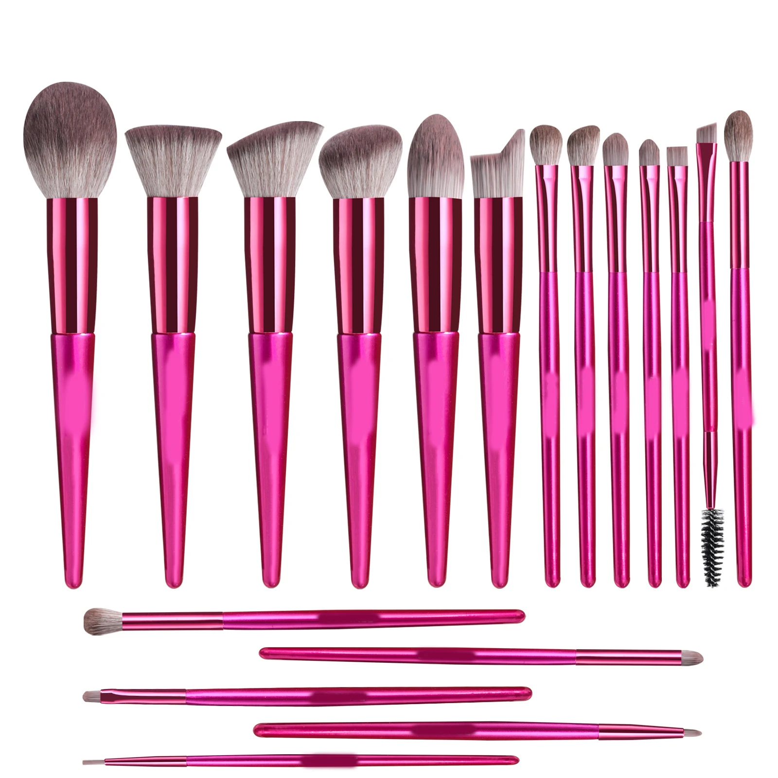 Customizable logo 18 Pcs Professional Makeup Brush Eyeshadow Foundation Powder Cosmetic tools Makeup Brush set Tools Kit