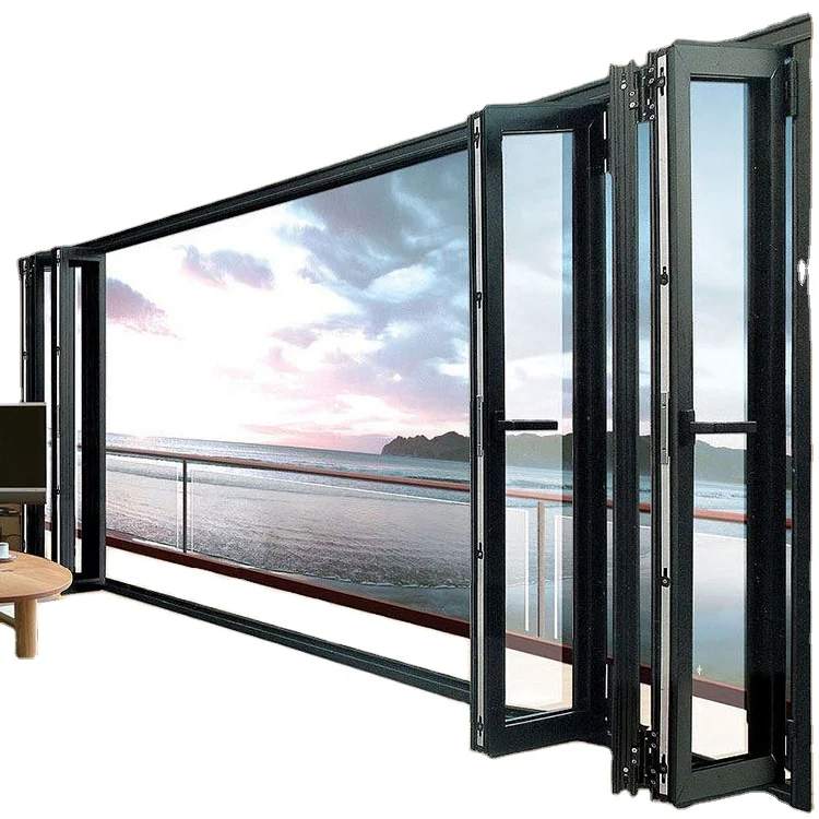 Australia standard bifold doors aluminium folding patio hurricane proof doors