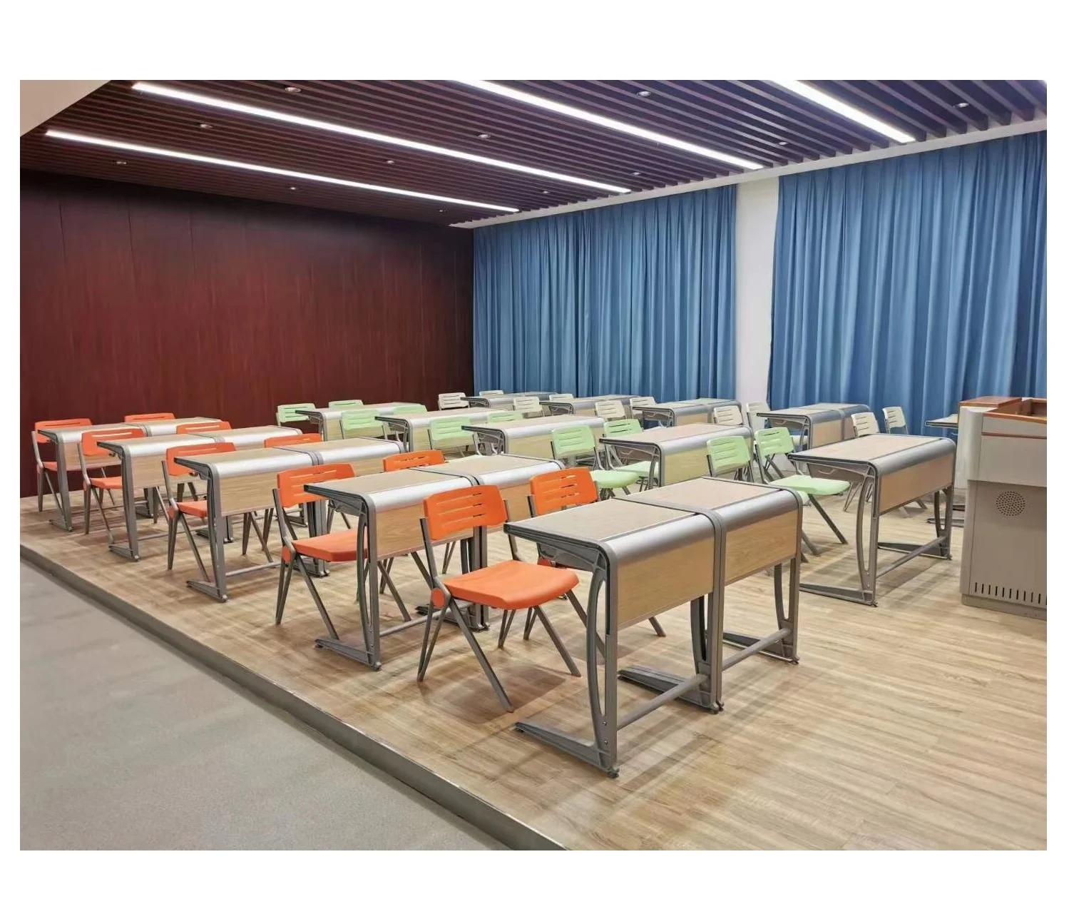 Элегантный одноклассный стол и стул набор для школы