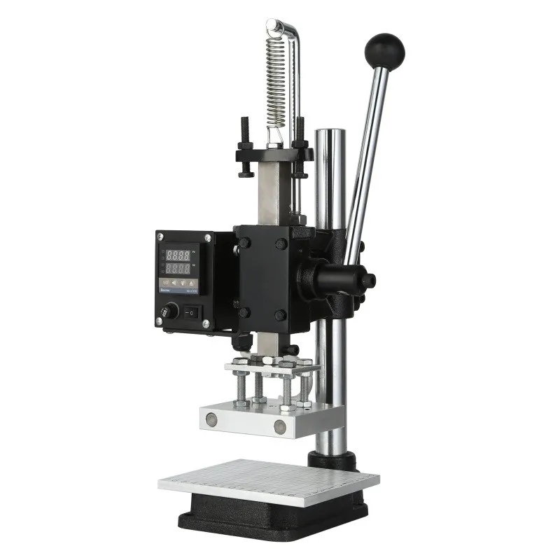 Hand Press Cold Hot Foil Printing Roller Trademark Branding/Wallet Stamping Machine leather wallet stamping machine