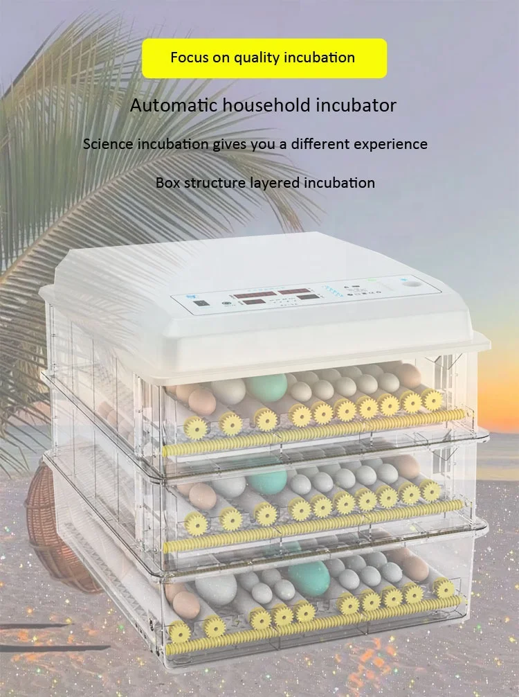BeYou Brand Poultry Chicken Duck Quail Trays Solar Energy Full Automatic Eggs Incubators Hatching Machine
