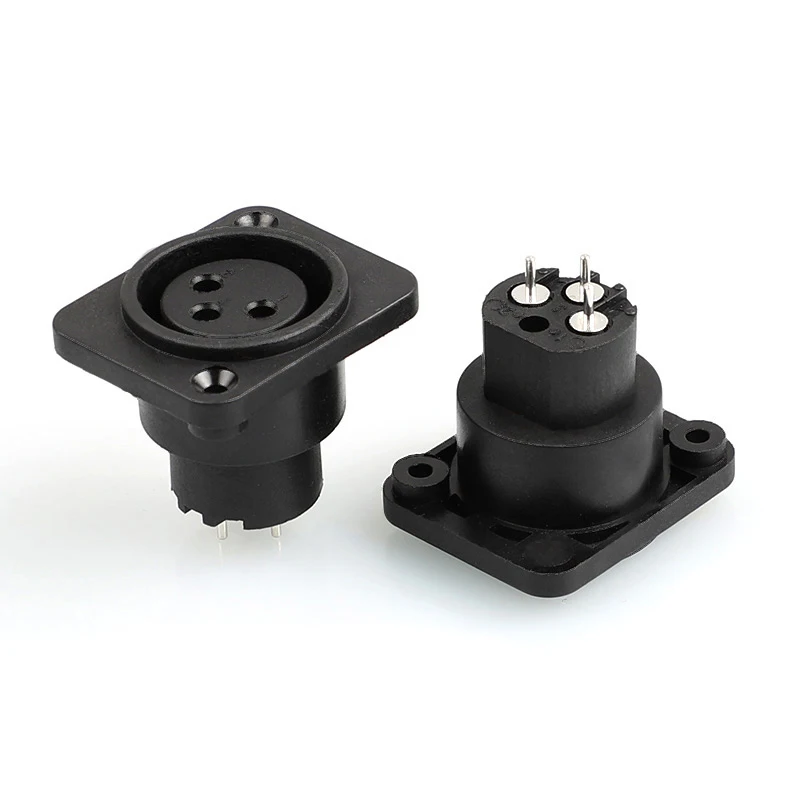 Female Xlr 3 Pin Connector Mini Xlr Connector Microphone Jack Connector