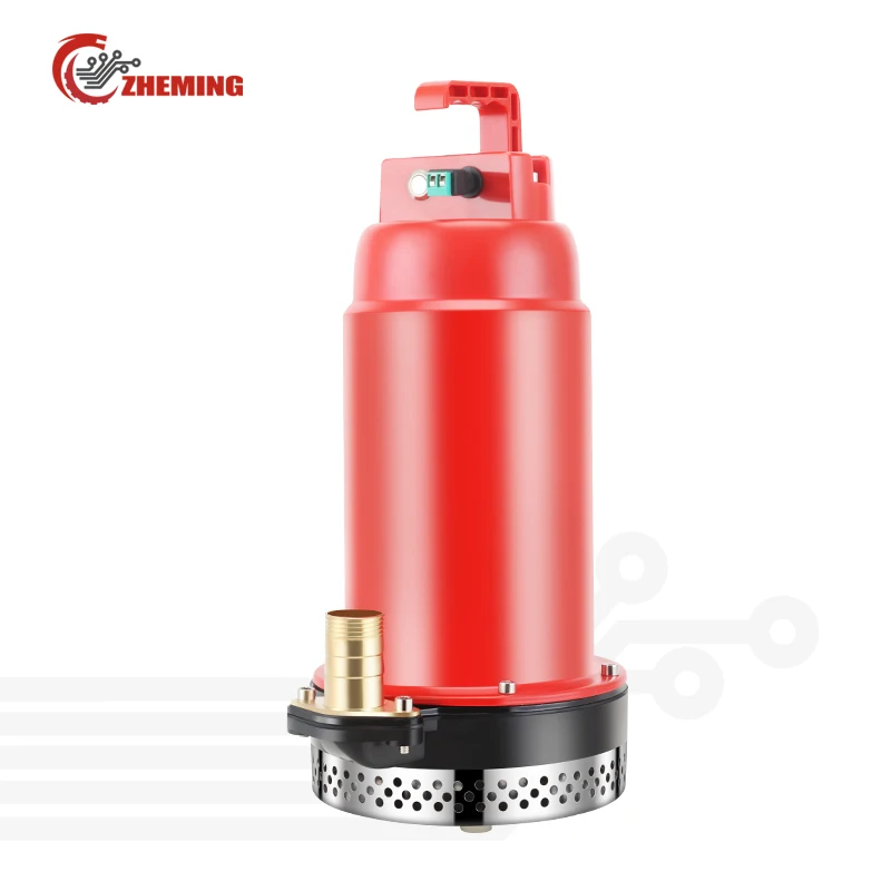 Lithium battery inductive charging submersible pump 12v 250W 0.33PH high lift large flow DC submersible pump