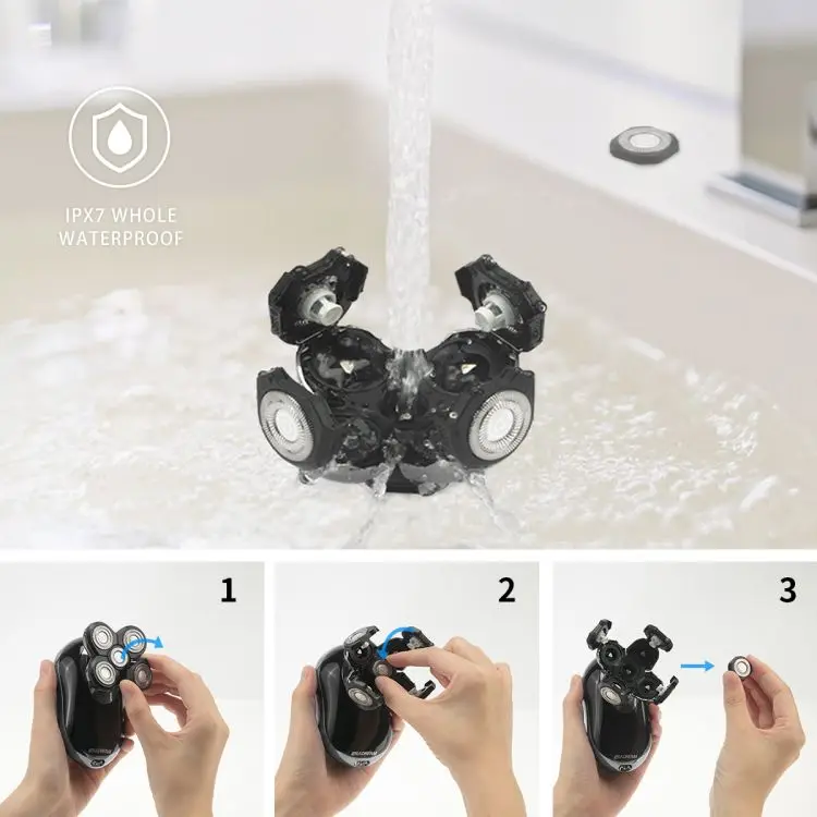 Portable Usb Rechargeable Face Beards Shaving Machine Razor Men 4d Trimmer Electric Shavers