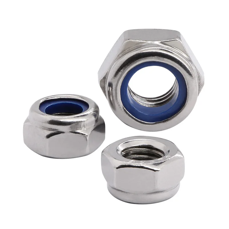 Factory Supply High Quality Nylon Insert Lock Nuts Wholesale Fastener Stainless Steel Carbon Steel