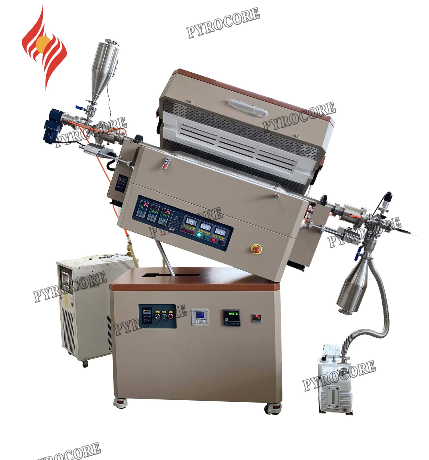 Tube Furnace 1700 C 1800c Lab Protective Atmosphere Ceramic Fibres Chamber Tube Furnace For Heat Treatment