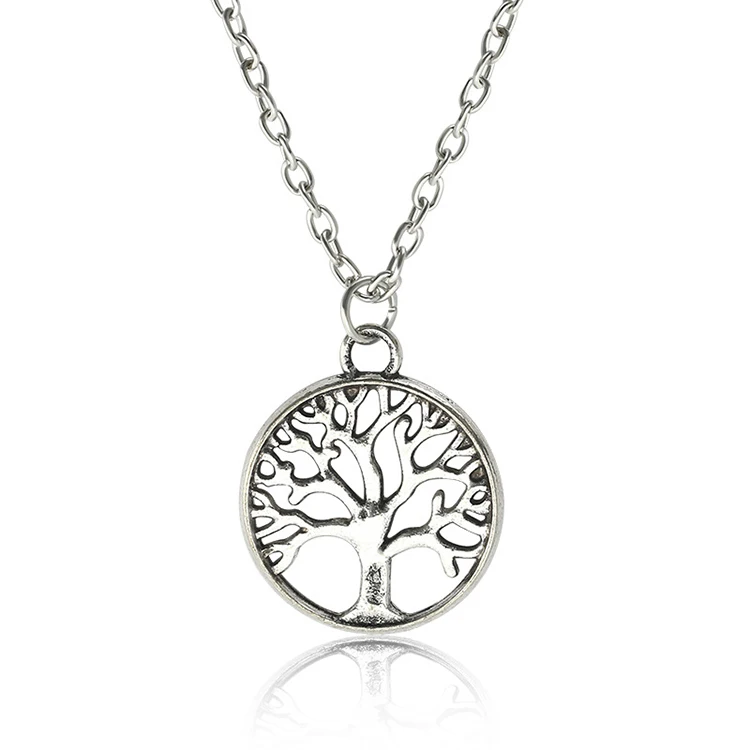 
Retro Life Tree Pendant Personality Peace Tree Clavicle Chain Necklace Women Female Ornaments Necklace Women 