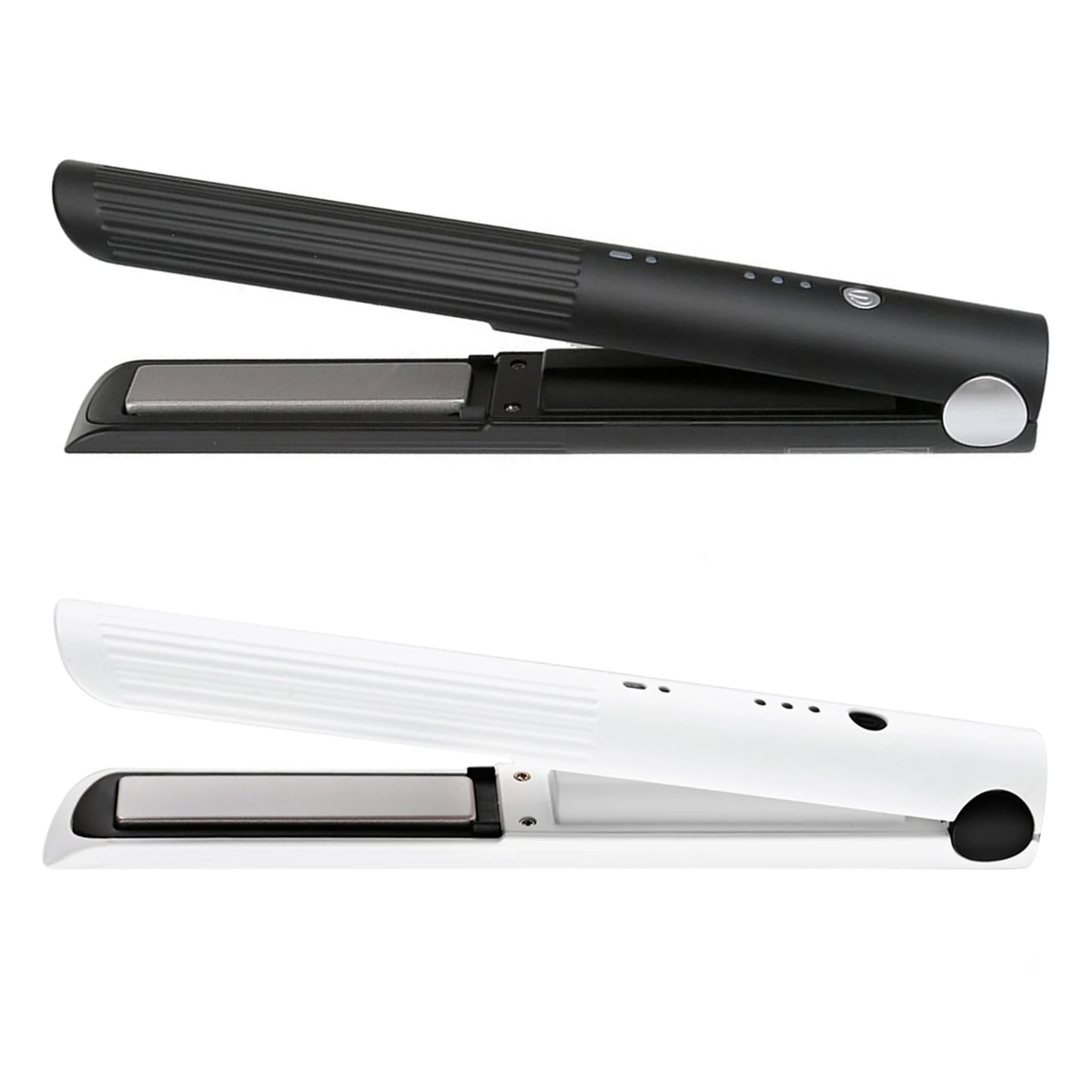Vkk Custom Logo 2 in 1 Flat Irons Hair Stretcher Mini Cordless Hair Straightener Curler