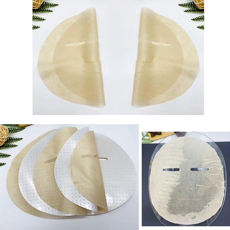 30gsm tea fiber face mask spunlace fabric eco-friendly cellulose sheet plant breathable dry mask sheet