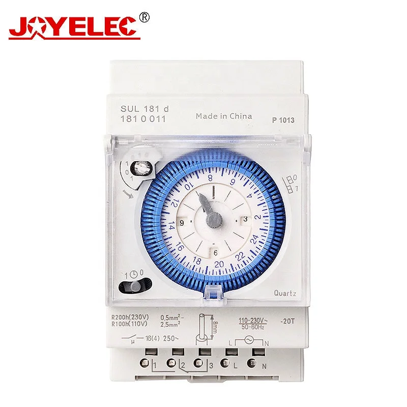 High Quality 24Hours 15Min Timer Switch SUL181D 24 Hour Mechanical 230V