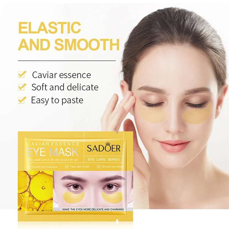 Wholesale private label patch collagen crystal gel mask gold for anti dark circle hydrogel eye patches