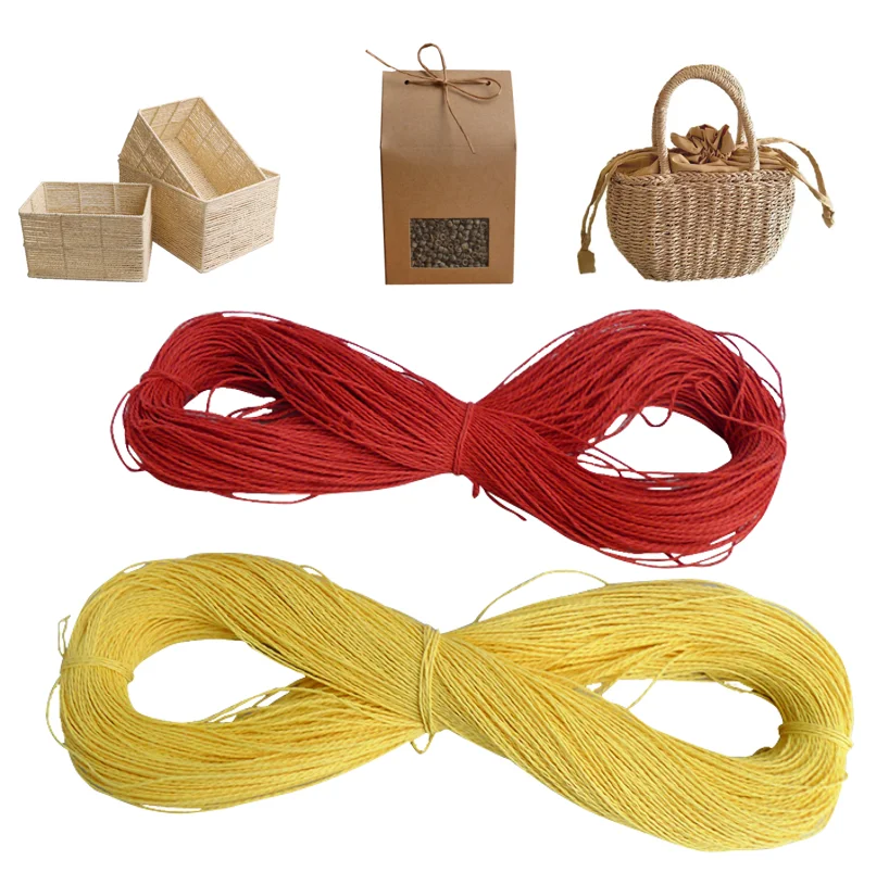 Twisted Cord Free Samples Paper String 2MM 1.5MM 2.5MM 2.2MM Ropes Braided Knitted Crocheted Paper String