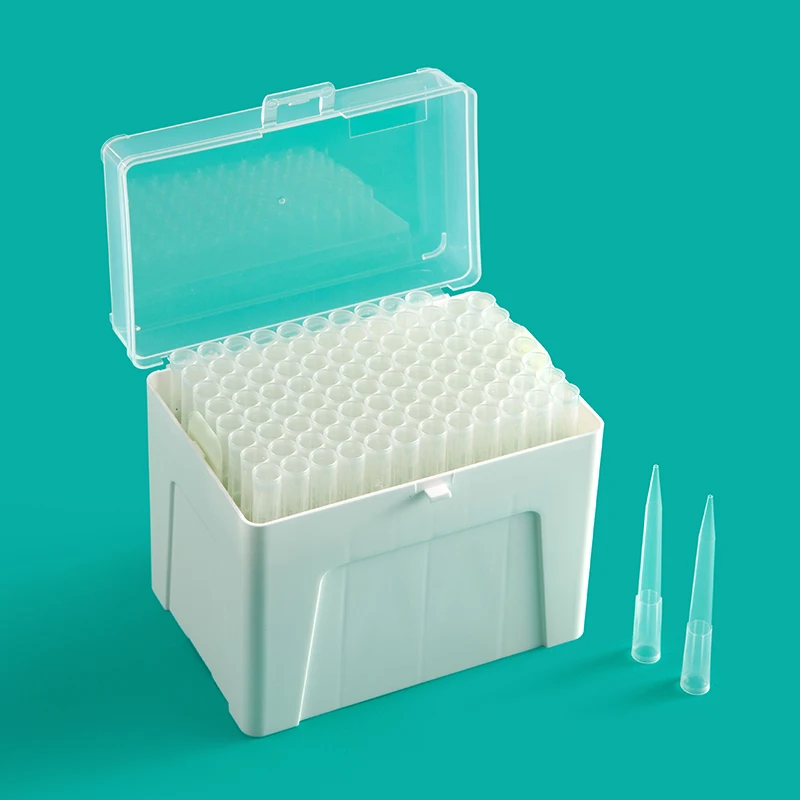 Pipette Tips 1000 UL 1000 PCS Clear Yellow Laboratory Universal Plastic Liquid Pipettor Tips Polypropylene (PP) Autoclavable