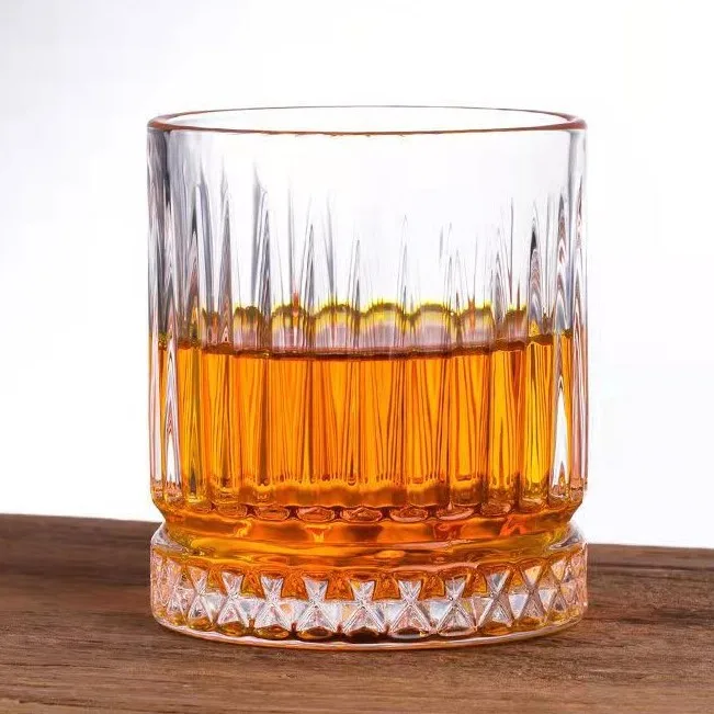 Custom Handmade Classic Old Fashioned Crystal Clear Whisky Glass Cup Cognac Snifter Shot Set Whiskey Glasses