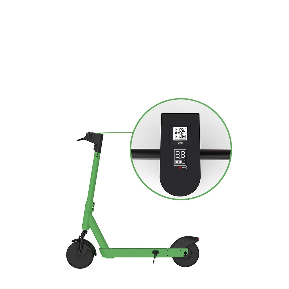 Customizable Balancing Black Kick Electric Scooter Skate Board IOT Device For Sharing Purpose