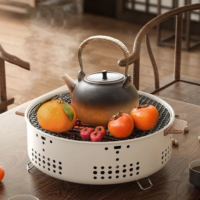 Outdoor Picnic Oven Foldable Courtyard Barbecue Stove Stainless Steel Charcoal Oven Multifunctional Barbecue Grill