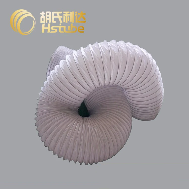 Hstube super quality pvc coated air conditioner duct plastic flexible duct tube with good offer