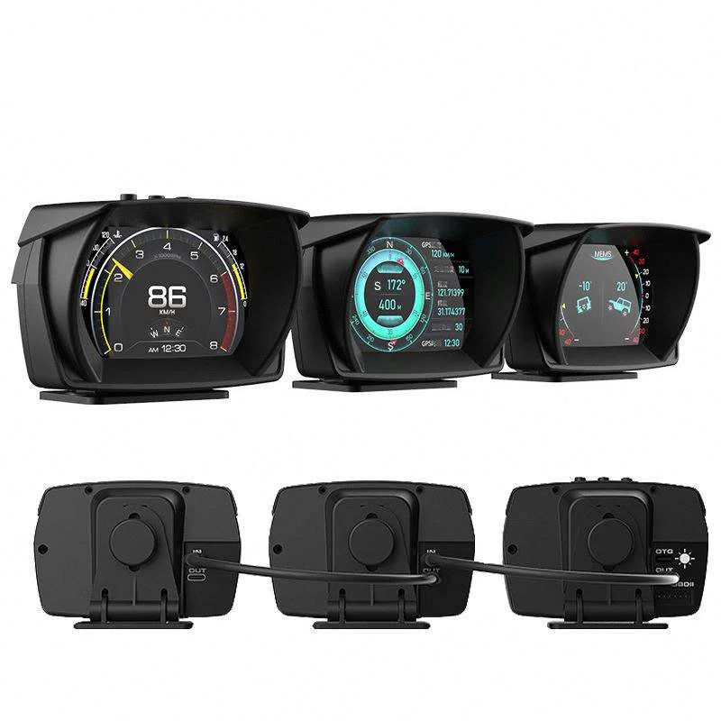 3.5 Inch OBD2 Diagnostic Tools Multiple Interface Universal Car HUD OBD GPS Head Up Display Speedometer
