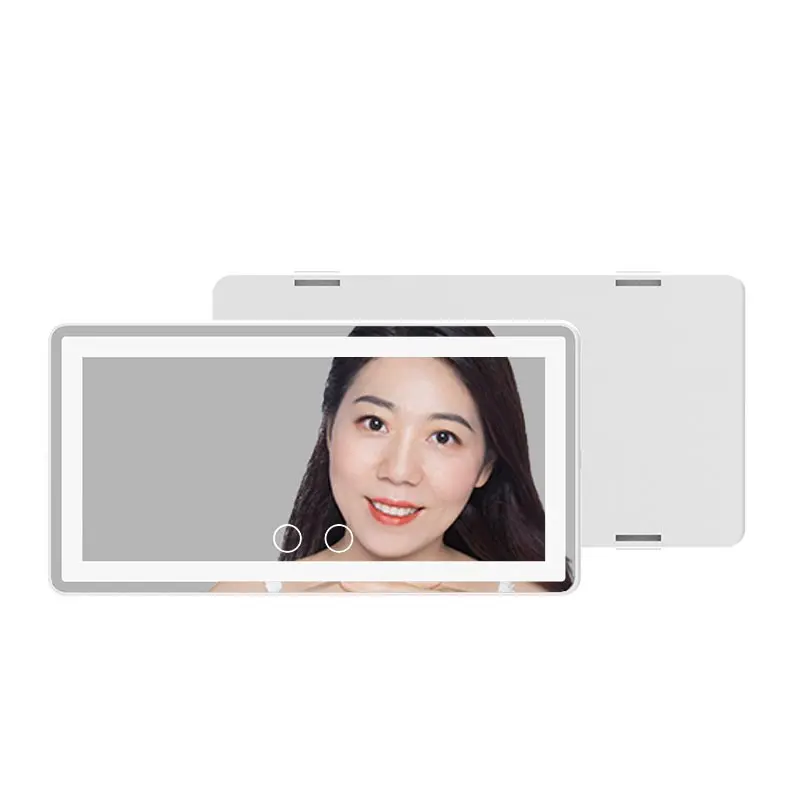 Hot Sale Rechargeable Led Light Makeup Mirror Clip On Car Sun Visor Touch Sensor Switch Brightness Adjustable Mirror For Girt
