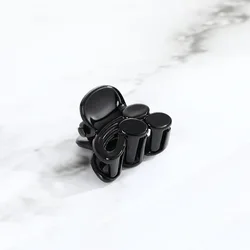 Black Mini Plastic Hair Claw Acrylic Tiny Hair Clips For Girls Hair Accessories
