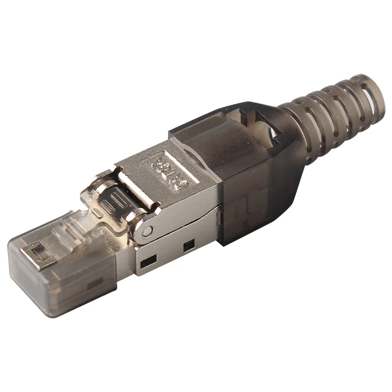 Seto super class 6 pressure free rj45 connector tool free 7CAT6A Network cable connector shielded no quick connection
