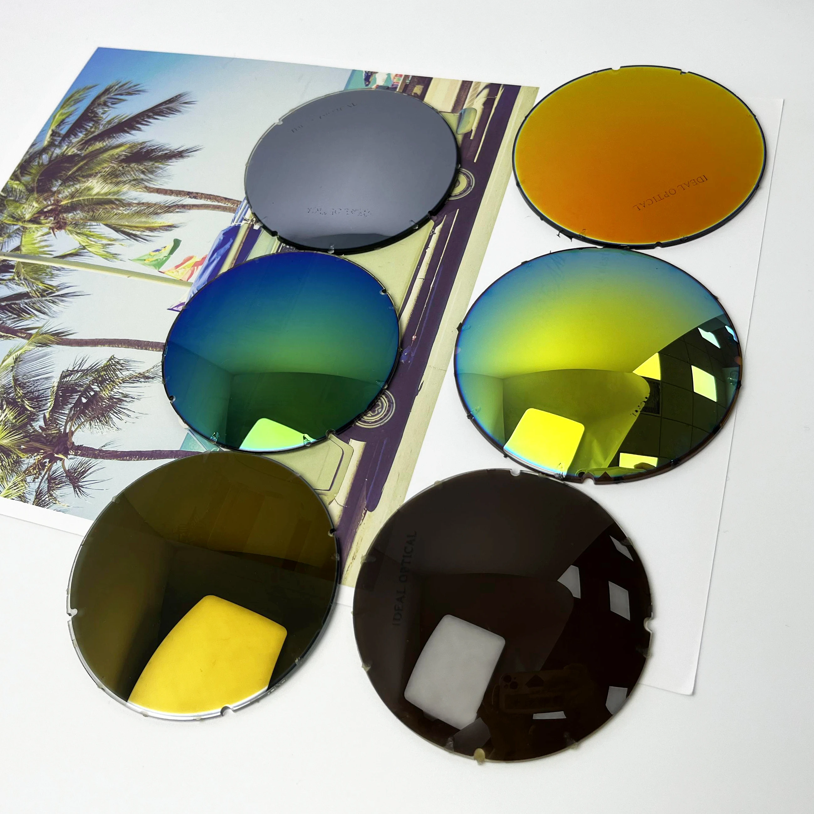 Optical Lens 1.56 Photochromic Spin grey Blue Cut Anti-Glare SHMC Blue Coating Optical Eyeglass lenses