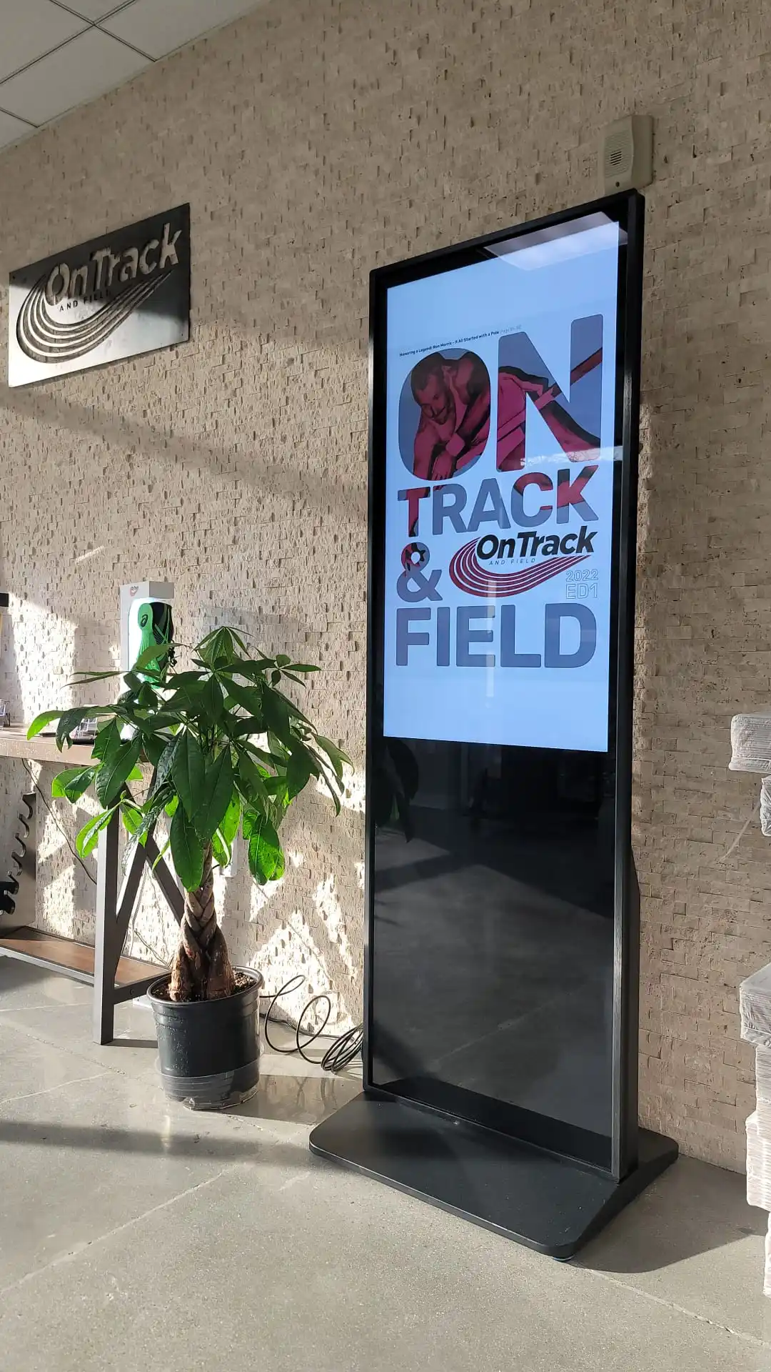 Floor standing 49 55inch 350nits Android Video Player LCD Advertising Display Kiosk Vertical Digital Signage Totem Touch Screen