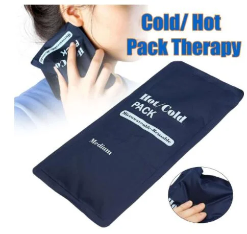 Gel Cold & Hot Packs with Adjustable Wrap. Reusable Warm or Ice Packs for Injuries, Hip, Shoulder, Knee, Back Pain