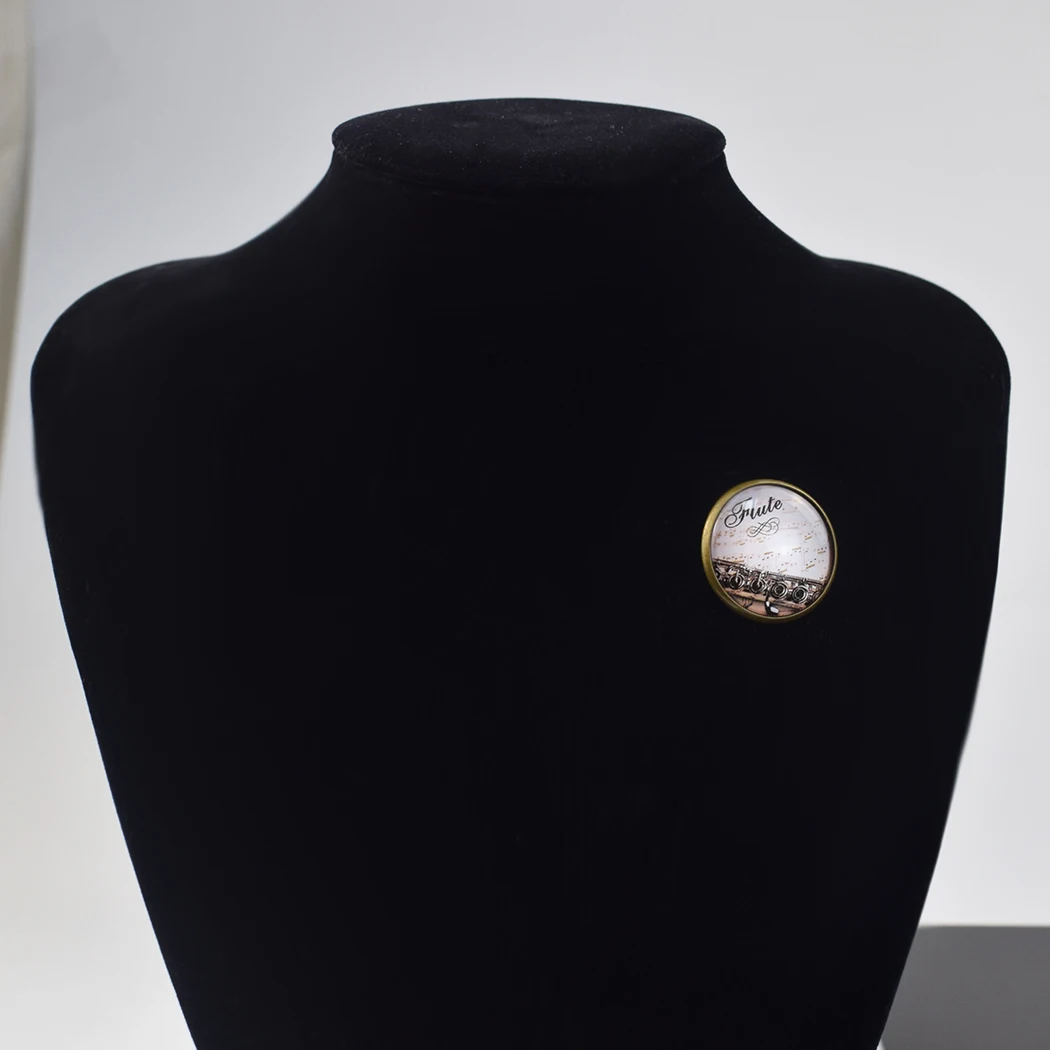 Trendy Personality DIY Customize  Brooches Custom Luminous Glass Brooch Photo Friends Baby Lover Custom Pin Gift for Family