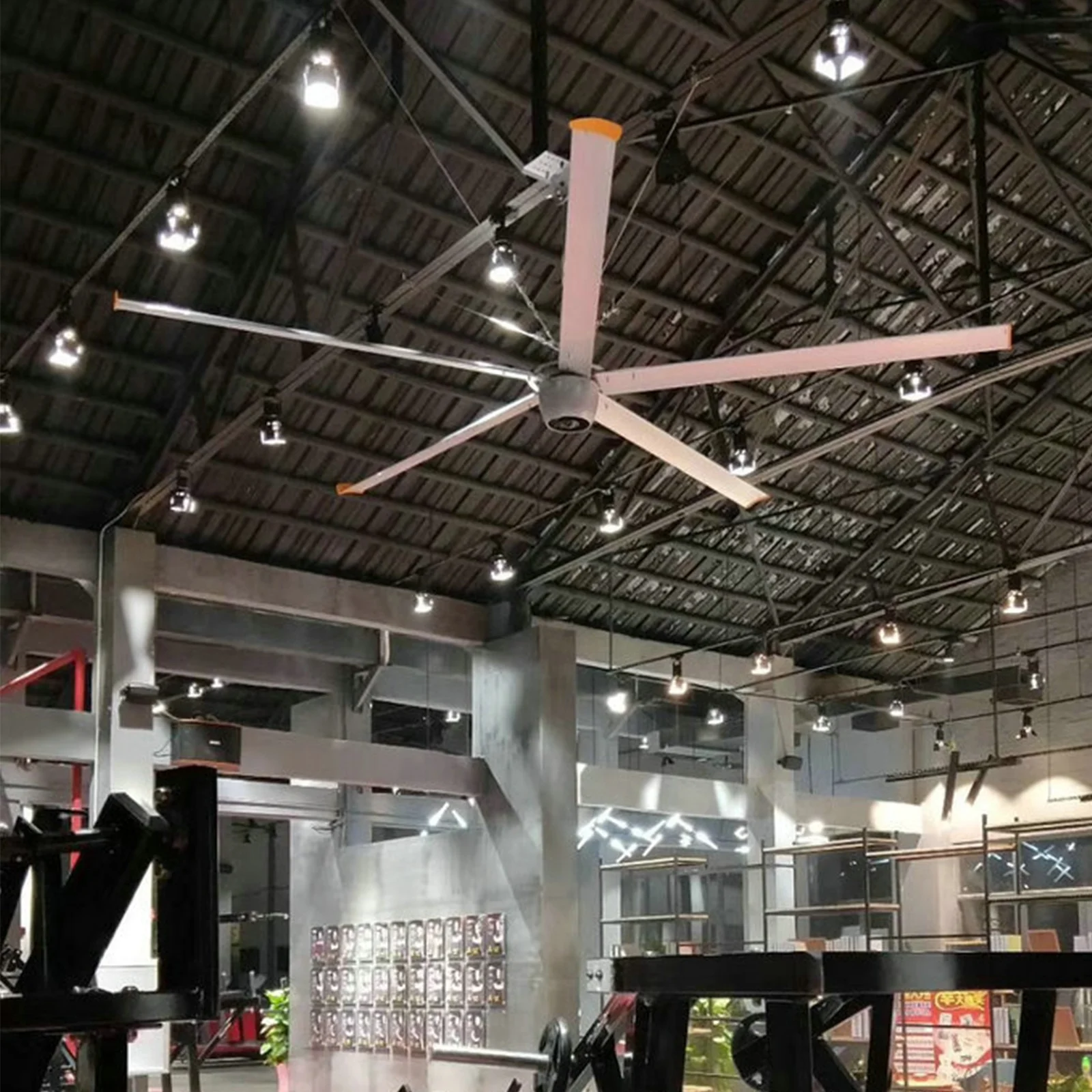Factory High Efficiency 5 blades Large Industrial Ceiling Fans With Low Power Consumption