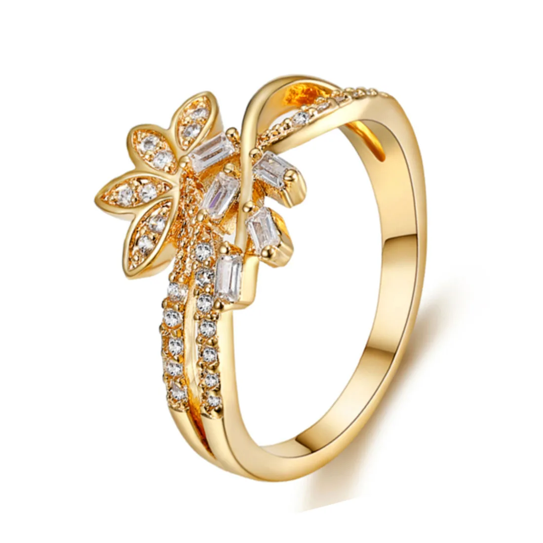 Wholesale women jewelry fashion jewelry 2022 solid gold 18k ring custom jewelry manufacturer