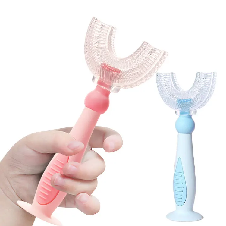 Детская Силиконовая зубная щетка 360 градусов