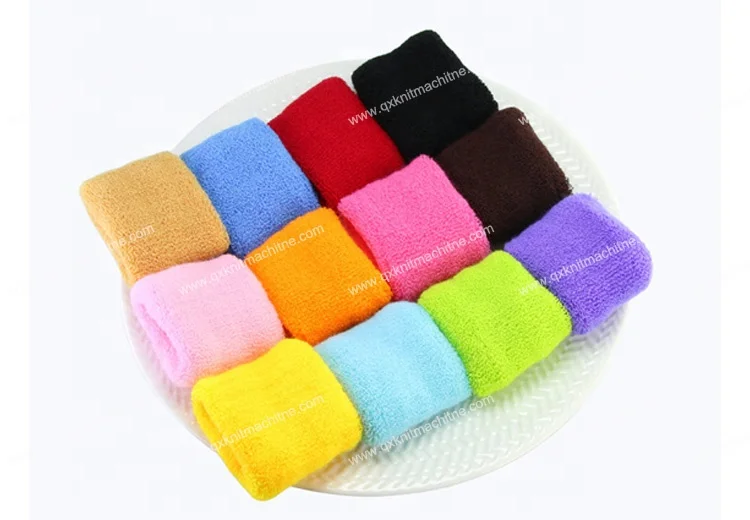 seamless hair donut elastic terry hair band polyester jacquard hairband cord spandex bun making knitting machine