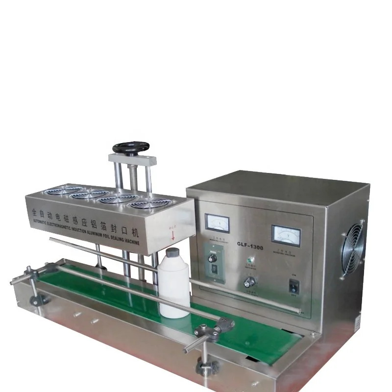 220V GLF-1800 continuous induction cap sealer machine