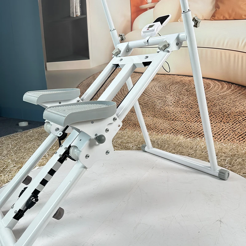 Portable Foldable Multifunctional Fitness Climbing Machine Stair Stepper Exercise Equipment Elliptical Trainer Home Gym Cardio