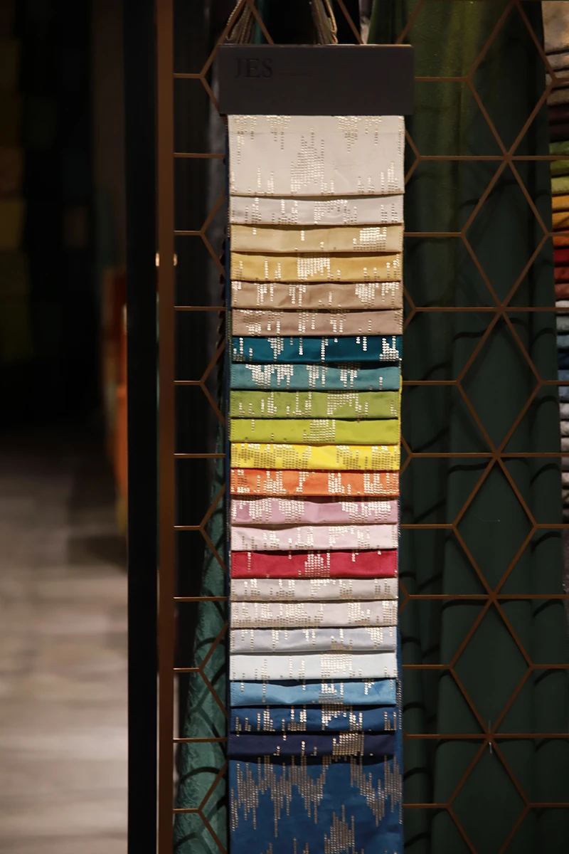 JES High quality 280cm cheap luxury window curtain fabric in stock