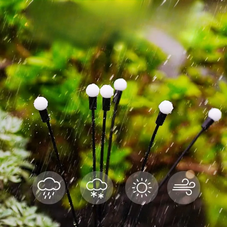 Factory Solar Lights Decoration Led Firefly Ground Light Bee Lighting Outdoor Garden Lawn Ground Landscape Nightlight