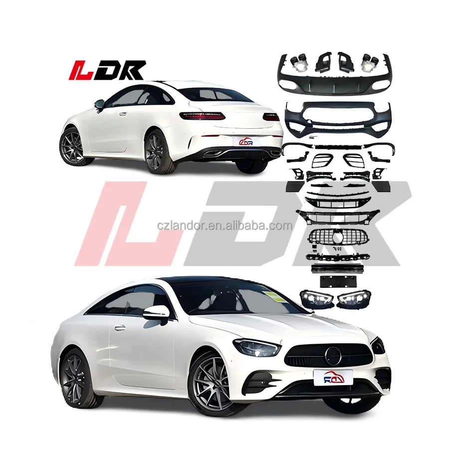 for E-coupe W213 coupe C238 w238 bodykit 2016-2020 upgrade to AMG E63/E65 W213 2025 accessories bumper headlights