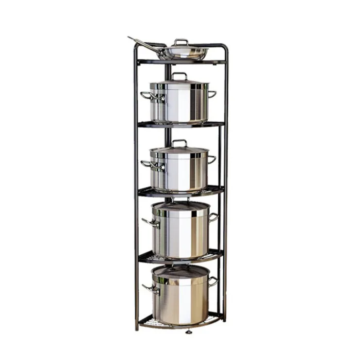 Kitchen pot rack Three to five multi-layer kitchen racks floor-to-ceiling multi-function storage pot rack