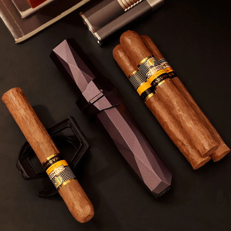 Travel Outdoor Luxury Cigar Single Tubes Small Carrying case for One