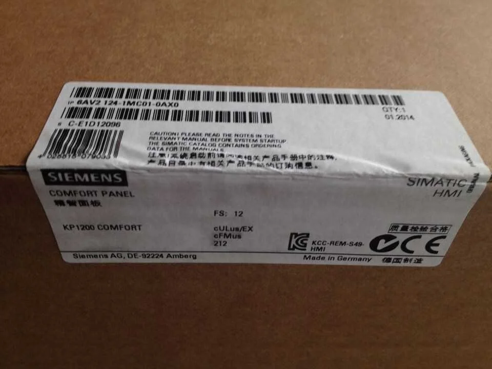 HMI SIMATIC TP1200 Comfort 6AV2124-0MC01-0AX0 Comfort Panel touch operation Siemens
