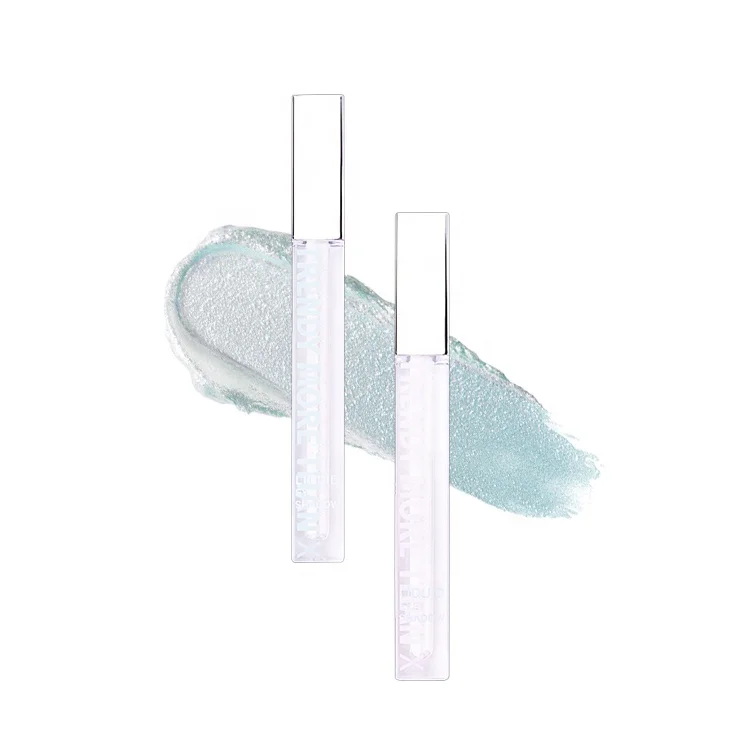 Custom single diamond eyeshadow makeup private label waterproof glitter chameleon liquid glitter eyeshadow easy to wear