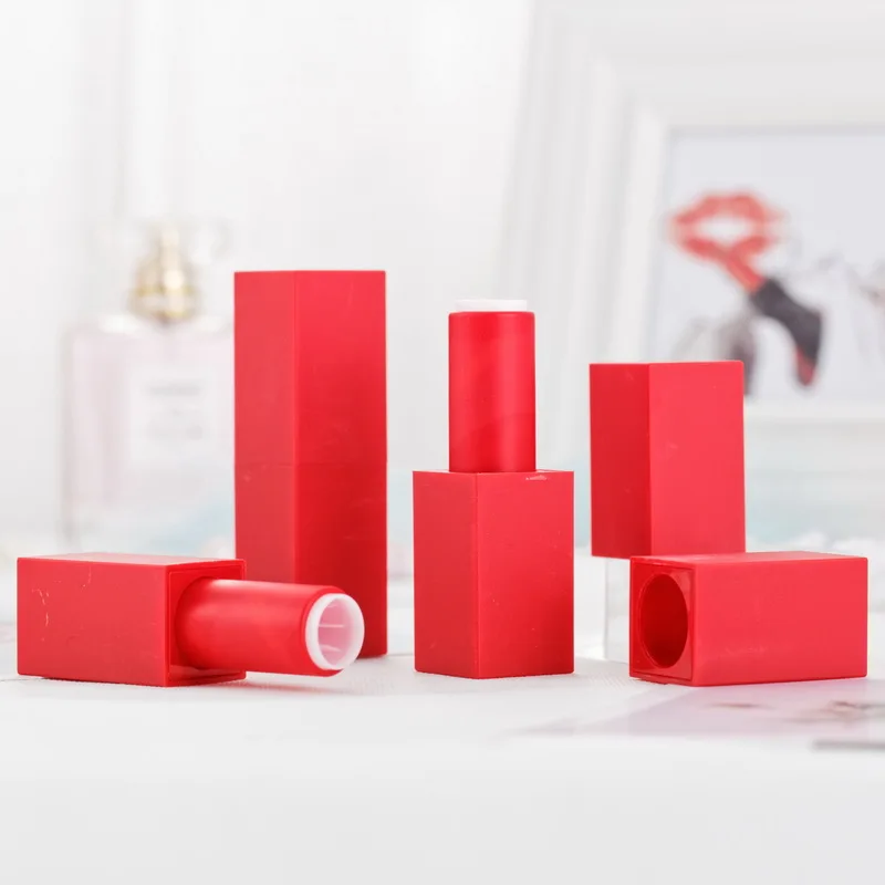 Private label lipstick square tube magnetic low moq lipstick tubes in our store
