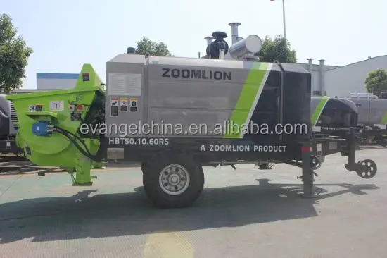 50t/h 60m3/h Concrete Trailer Pump HBT50/HBT60 for Concrete Pumping Work