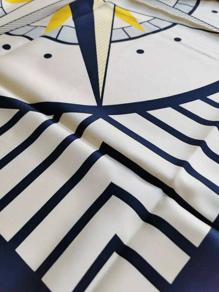 90X90CM Luxury Woman Square Silk Scarves